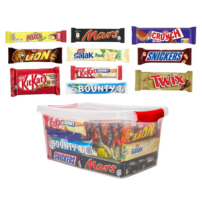 Assortiment chocoladerepen Mars & Nestlé - 42 stuks - 1914g