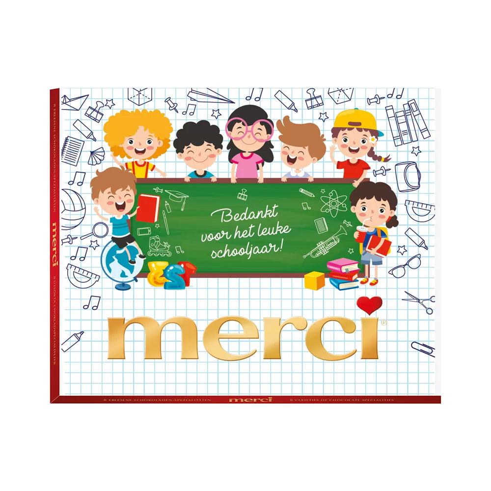 Bedankt voor het leuke schooljaar - merci Finest Selection Assorti chocolade - 8 smaken - 250g