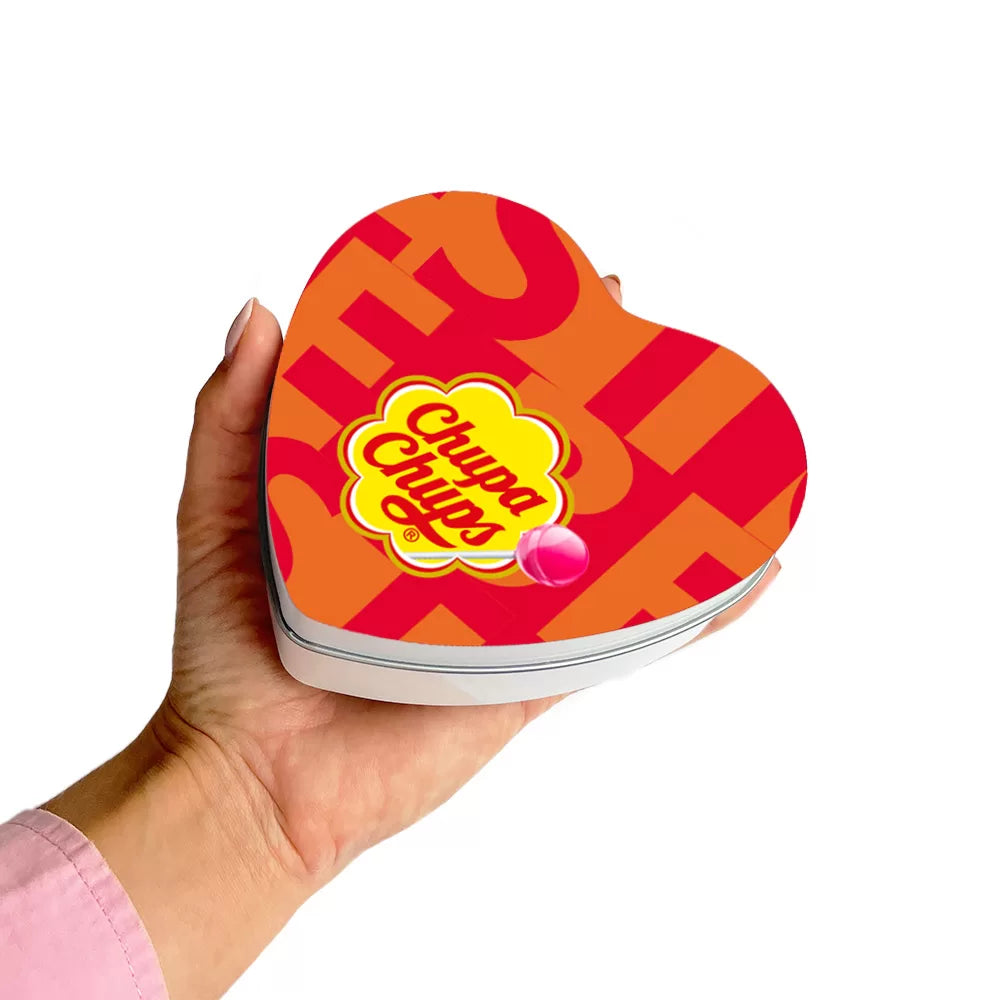 Chupa Chups Best of Candy geschenkdoos hartje - BLANCO - 119g