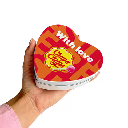 Chupa Chups Best of Mini candy geschenkdoos hartje "With Love" - 105g