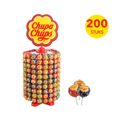 Chupa Chups The Best of Flavours Wheel - 200 lollies- 2400g