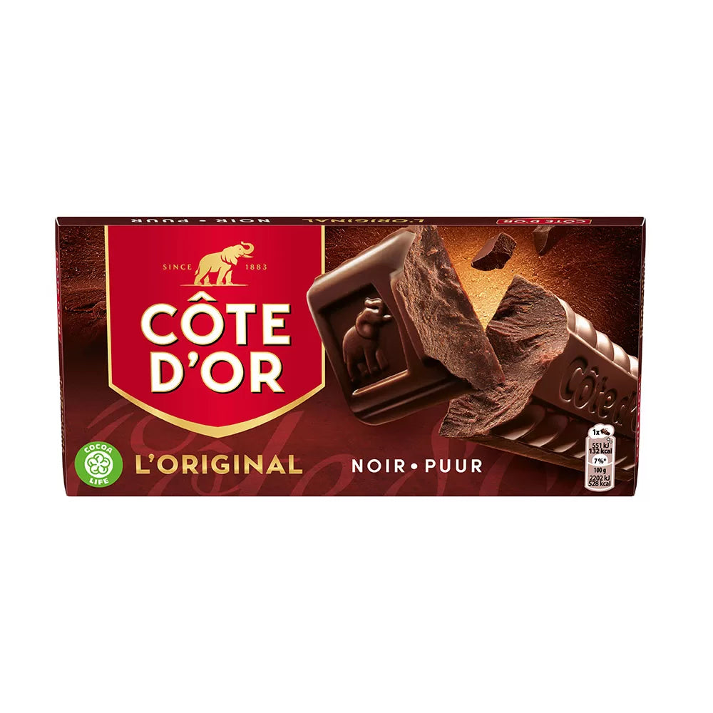 Côte d'Or chocoladetablet - puur - 400g
