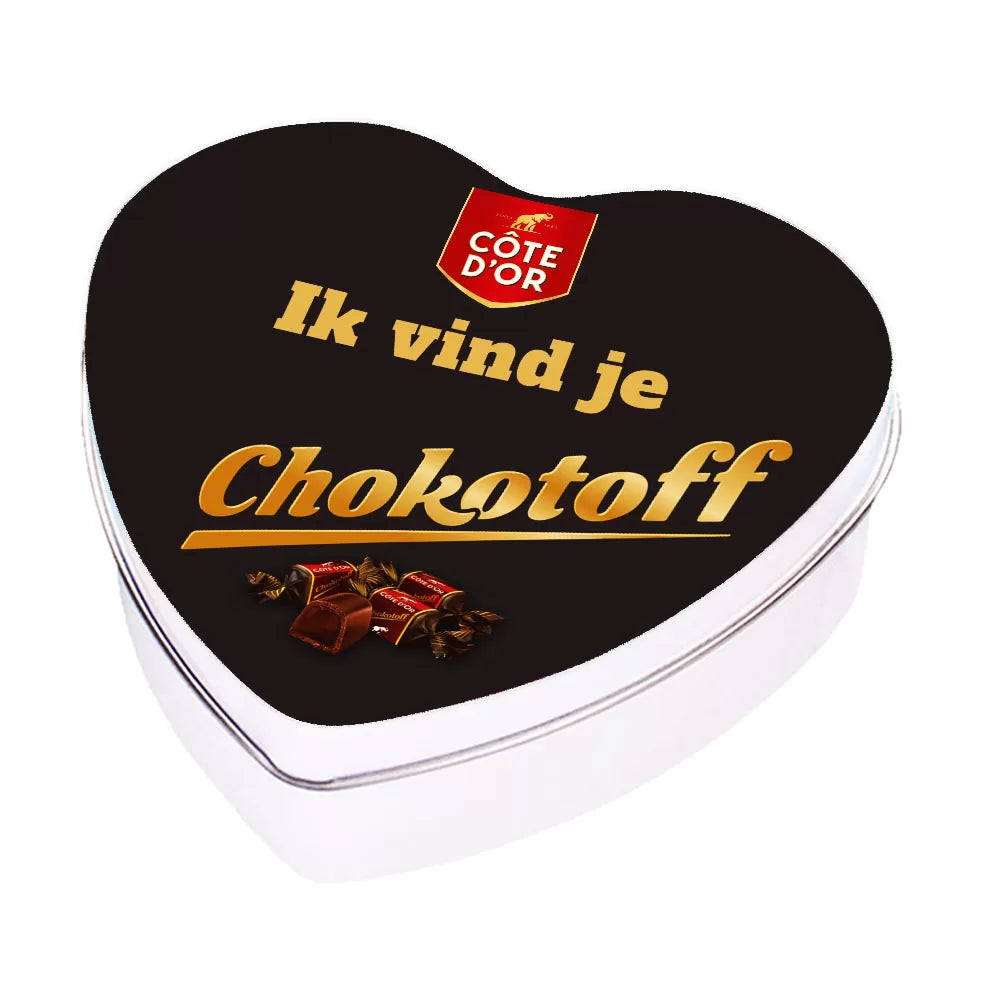 Côte d'Or Chokotoff geschenkdoos hartje "Ik vind je Chokotoff!" - 180g