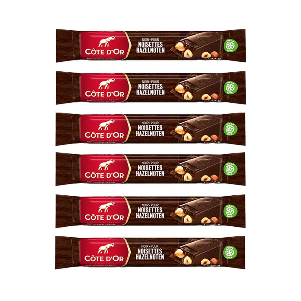 Côte d'Or luxueuze geschenkdoos - 6 chocoladerepen puur hele hazelnoten - 270g