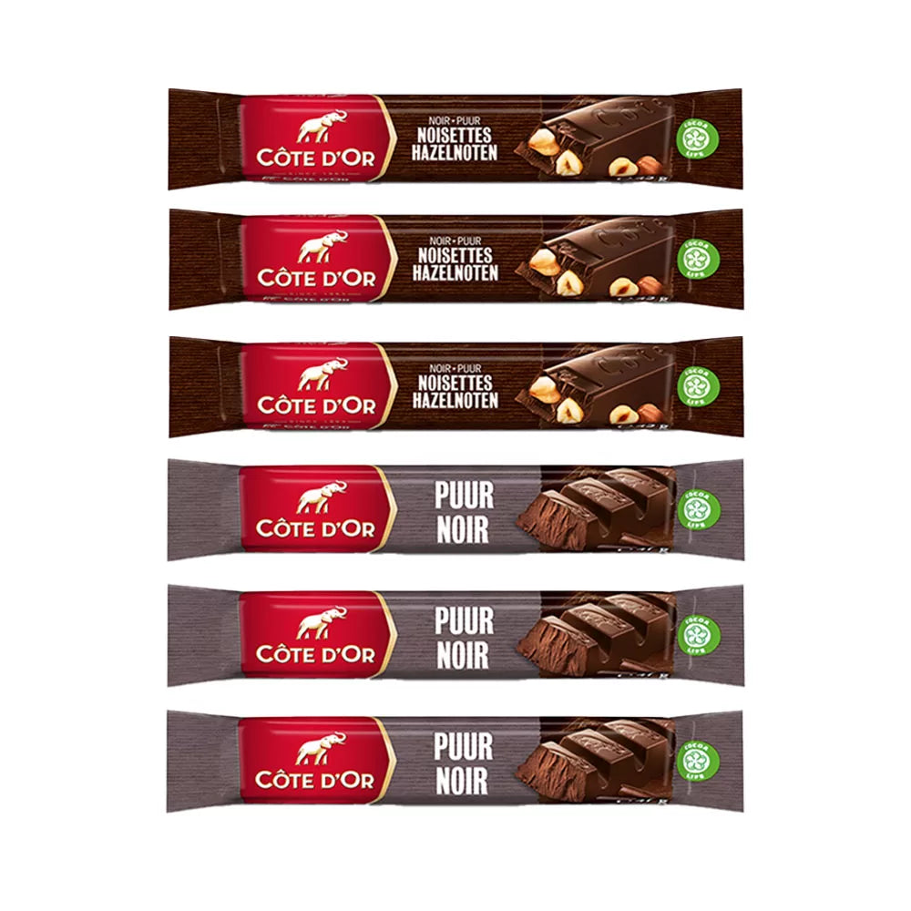 Côte d'Or luxueuze geschenkdoos - 6 chocoladerepen puur mix - 276g