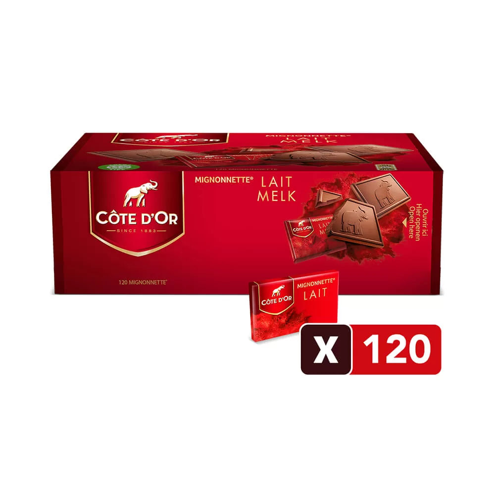 Côte d'Or Mignonnette melk - 120 stuks - 1200g