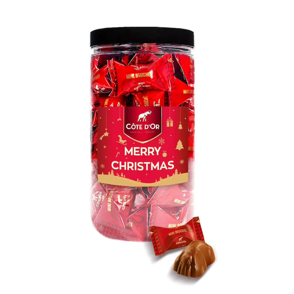 Côte d'Or Mini Bouchée "Merry Christmas" - chocolade kerstcadeau - 500g