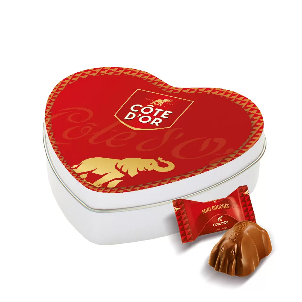 Côte d'Or Mini Bouchée - Tinbox hartje - BLANCO - 85g