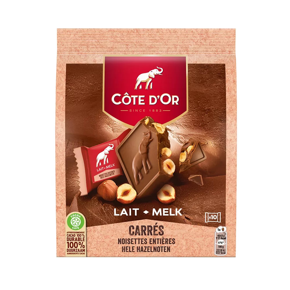 Côte d'Or Mini carré melk hele noot - 20g x10