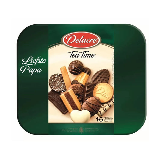Delacre Tea Time - Koekjesdoos tin - BLANCO - 1000g