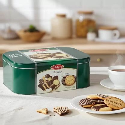 Delacre Tea Time "Liefste mama" - Koekjesdoos tin - 1000g