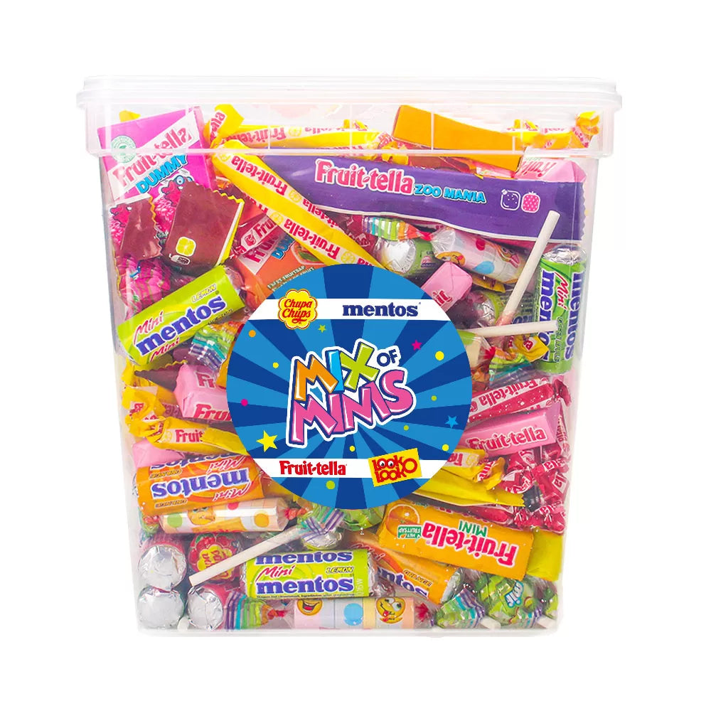 Fruit-tella, Mentos, Chupa Chups & Look-O-Look snoepmix - strooigoed - 1794g