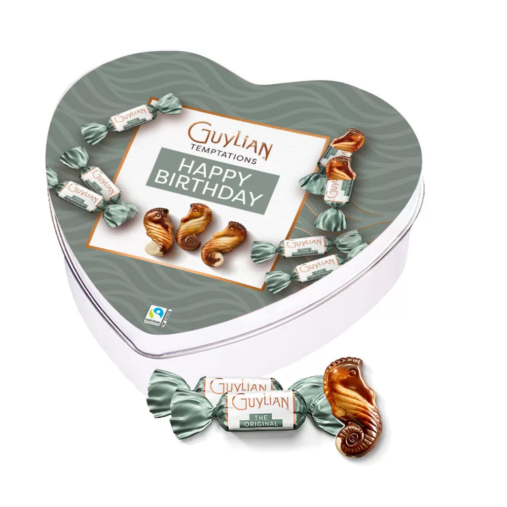 Guylian geschenkdoos hartje "Happy Birthday" - Temptations Original Praliné - 104.50g