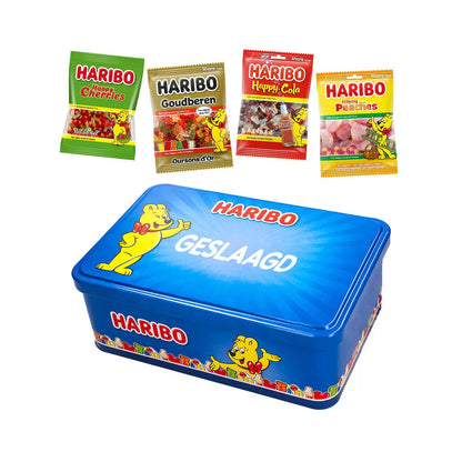 Haribo Happy Heroes candy collection box "geslaagd" - 350g
