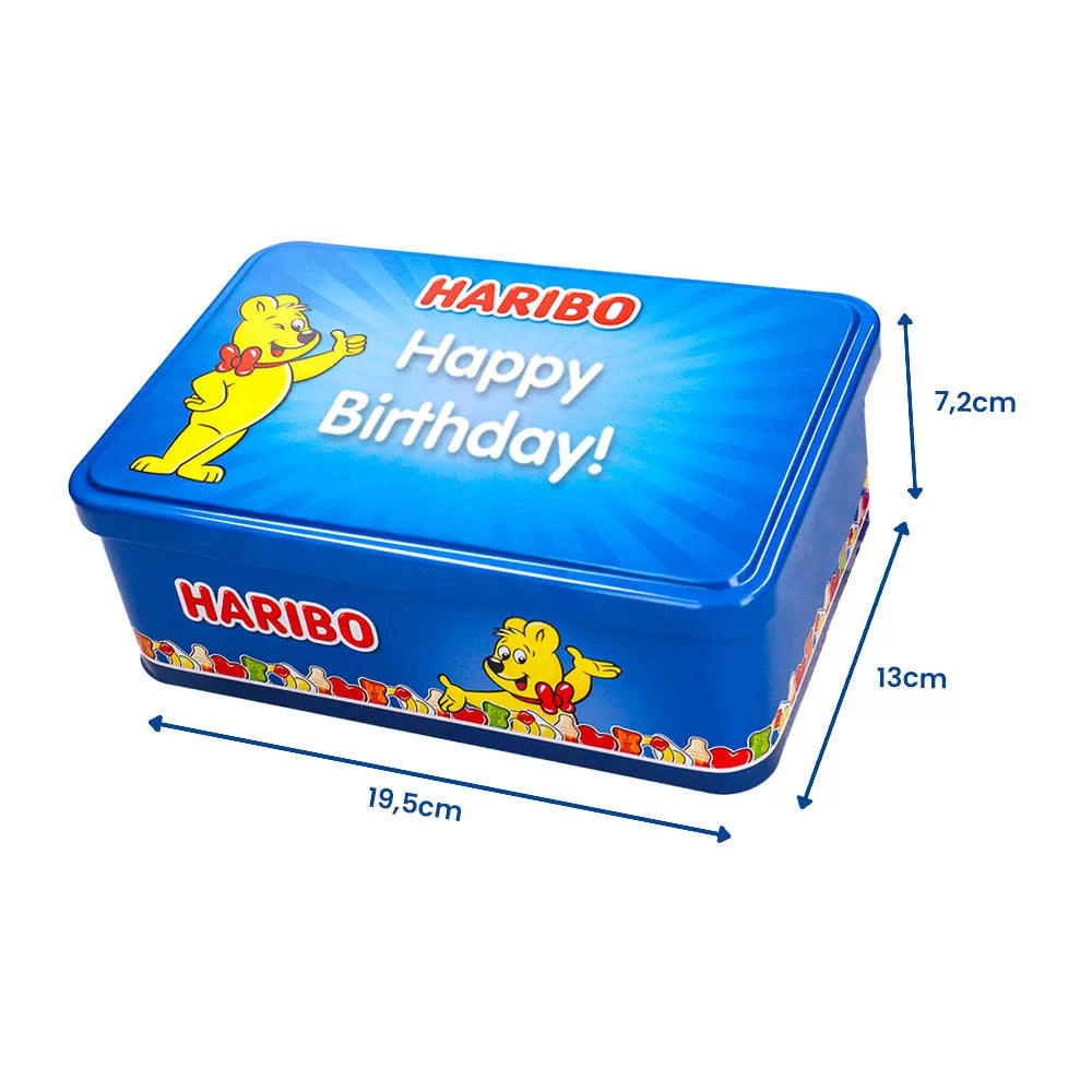 Haribo Happy Heroes candy collection box - "Happy Birthday! - 350g