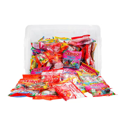 Haribo Mega-Fête XL snoepzakjes box - Strooigoed - 92 zakjes - 4kg
