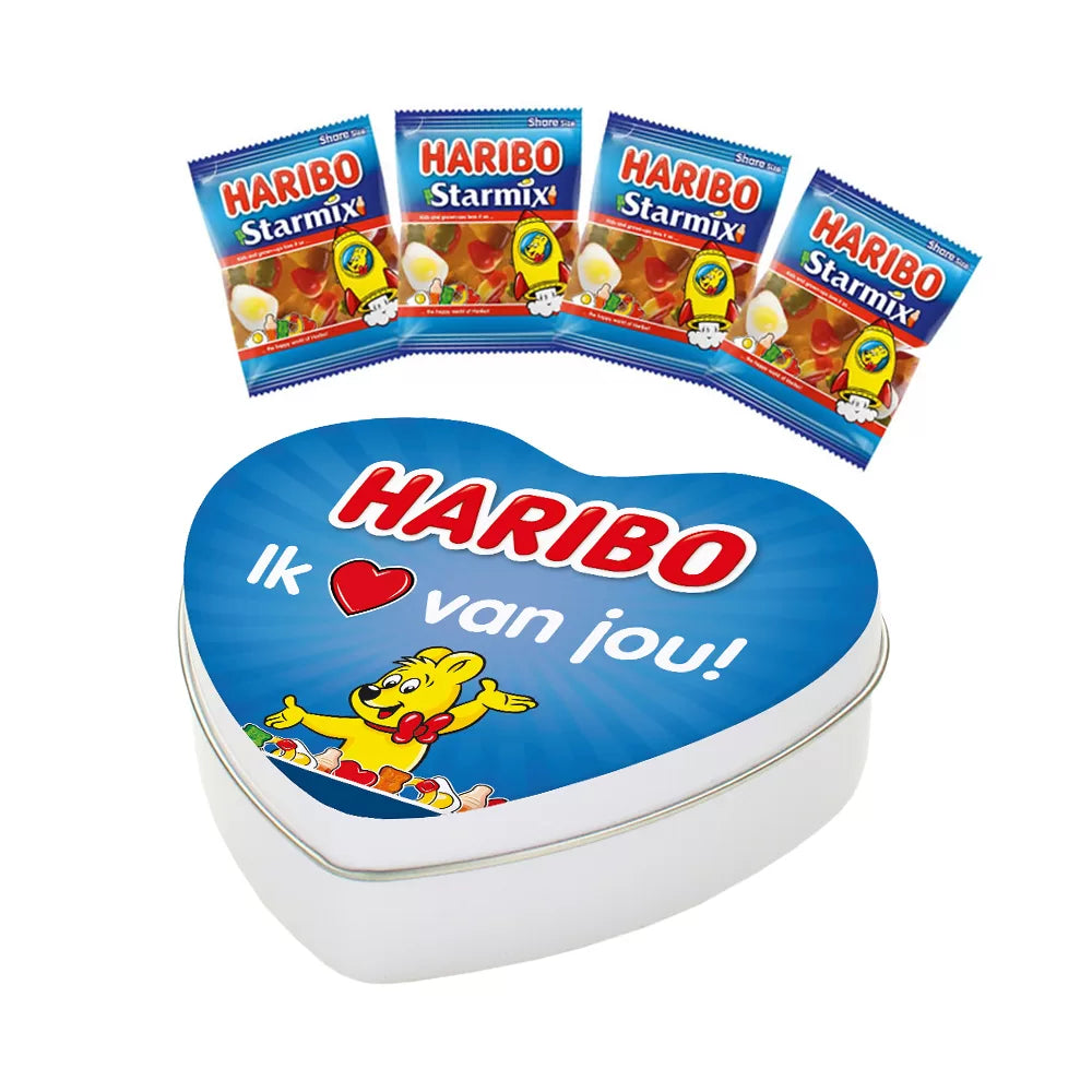 Haribo Vaderdag giftbox pakket vol snoep - Happy Heroes & Starmix - 450g