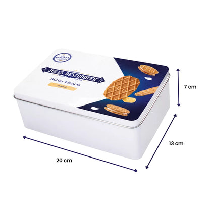 Jules Destrooper geschenkdoos - Crisp 'n Cream Vanille & Natuurboterwafels - 186g