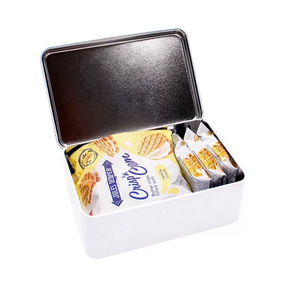 Jules Destrooper geschenkdoos - Crisp 'n Cream Vanille & Natuurboterwafels - 186g