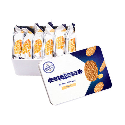 Jules Destrooper geschenkdoos - Natuurboterwafels pocket - 24 koekjes - 144g