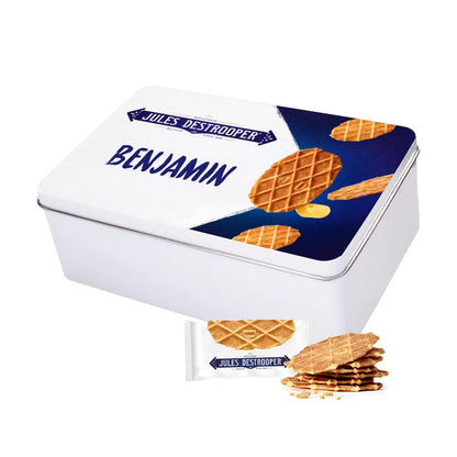Jules Destrooper geschenkdoos - Tinbox L - BLANCO - 240g