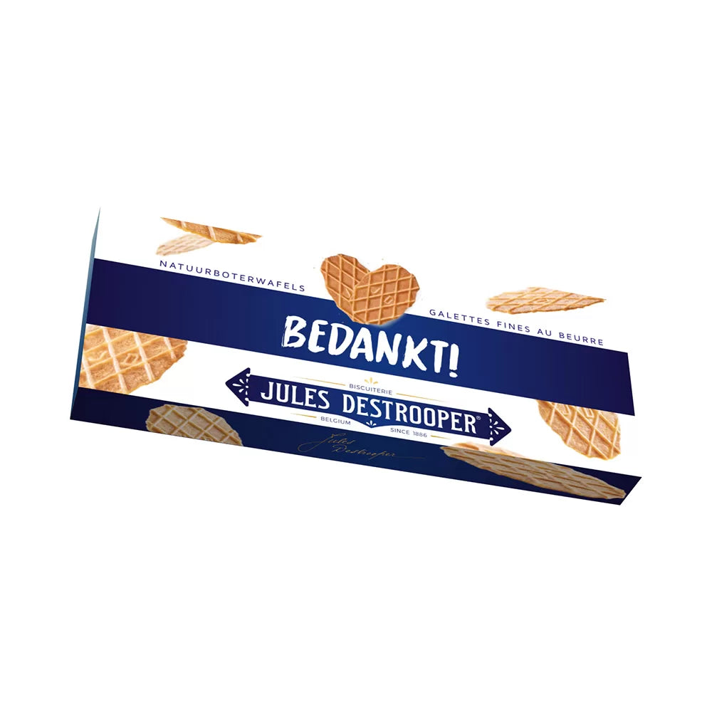 Jules Destrooper Natuurboterwafels - "Bedankt!" - 100g