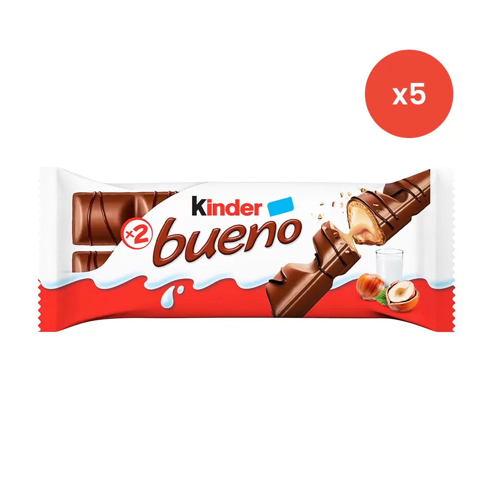 Kinder Bueno Mix: Bueno melk (5 stuks) & Bueno White (5 stuks) - 410g