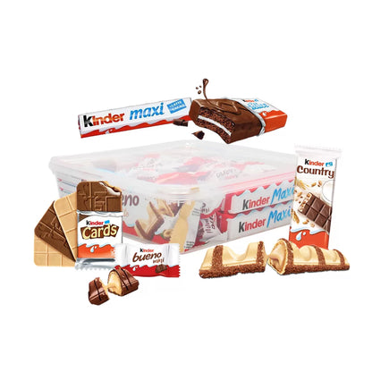 Kinder chocolade mix: Kinder Maxi, Bueno, Country, Cards, Delice & Bueno mini - 503g