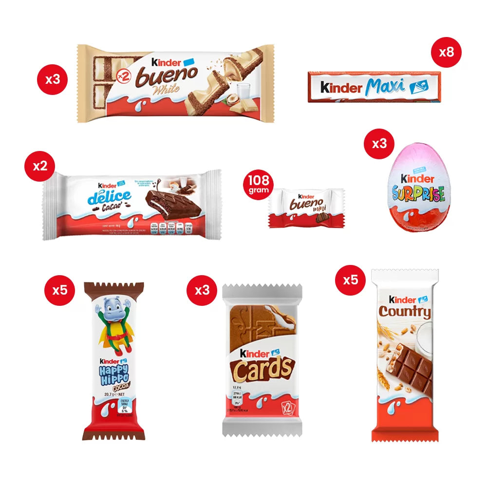 Kinder selection Happy chocolade mix - 1243g