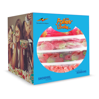 Les Folies de Lowie cadeau 'Aardbeien & kersen mix' 4 soorten - 1950g