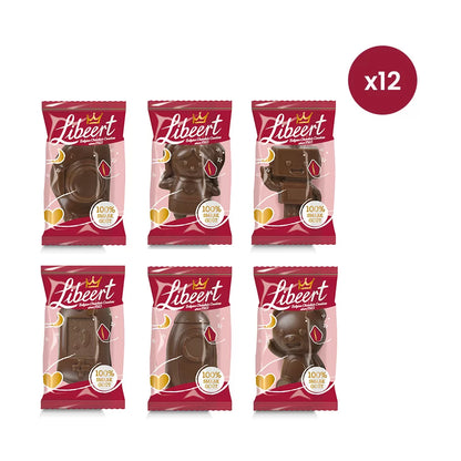 Libeert chocoladefiguren voor Sinterklaas - 12 stuks (15g) - 180g