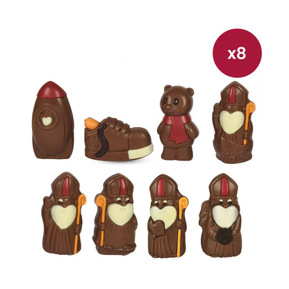 Libeert chocoladefiguren voor Sinterklaas - 8 stuks (35g) - 280g