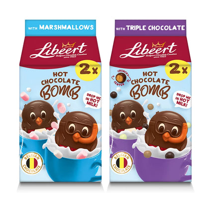 Libeert Cocoa Bomb Mix: Triple Chocolate & marshmallows - 160g