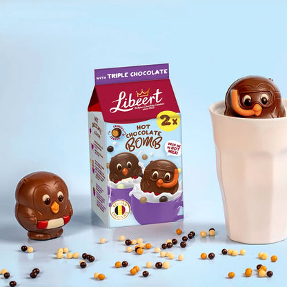 Libeert Cocoa Bombs triple chocolate FAMILY PACK - 23 stuks - warme chocolademelk met triple chocolate - 920g