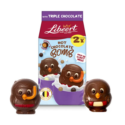 Libeert Cocoa Bombs triple chocolate FAMILY PACK - 23 stuks - warme chocolademelk met triple chocolate - 920g
