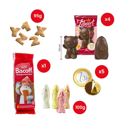 Libeert, Lotus & LU - chocoladefiguren, speculoos, nicnac letterkoekjes & guimauves - 296g