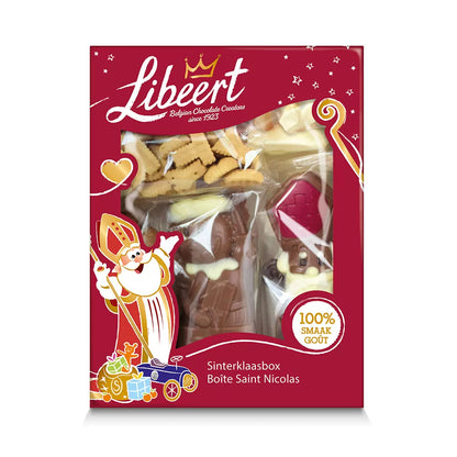 Libeert Sinterklaasbox - chocolademunten, speculoos, nicnacs, guimauves - 315g
