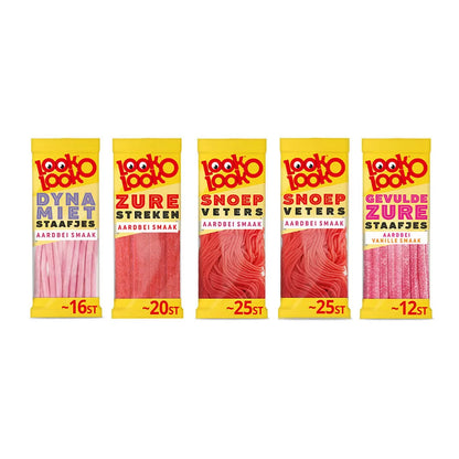 Look-O-Look aardbeien mix snoeppakket - giftbox - 616g