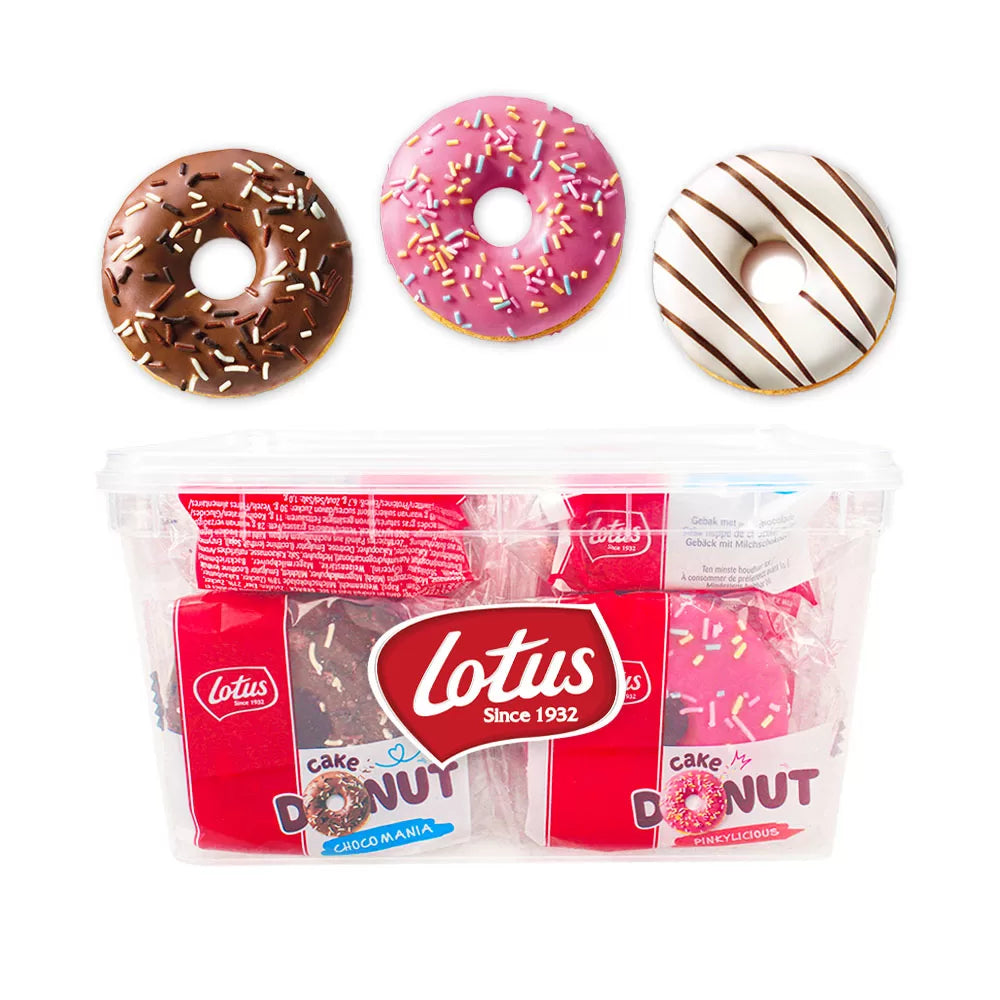 Lotus Cake Donuts mega mix - Pinkylicious, Zebra Kiss & Choco Mania - 544g