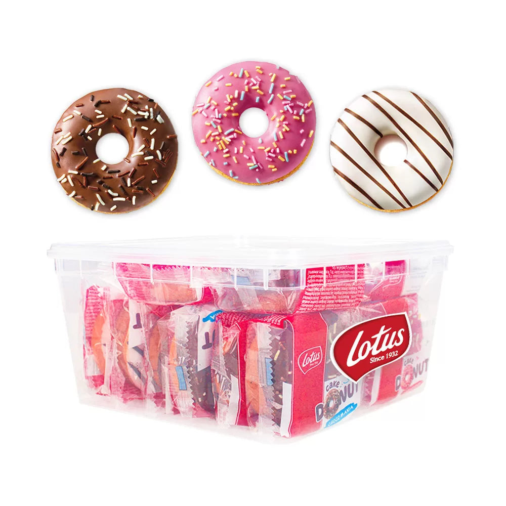 Lotus Cake Donuts mega mix - Pinkylicious, Zebra Kiss & Choco Mania - 544g