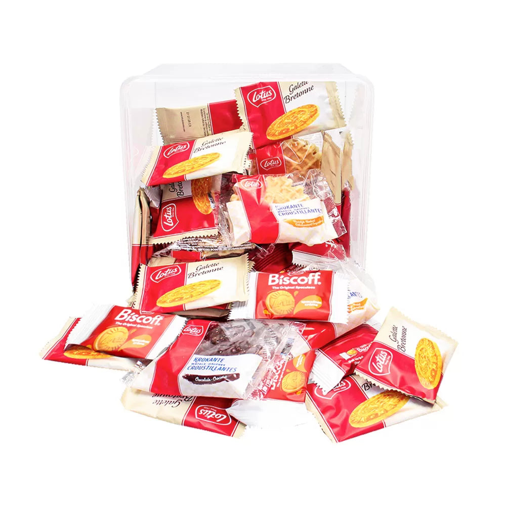 Lotus Krokante wafels, Bretons Botergaletje & speculoos gevuld Speculoos crème - 33st. - 369g
