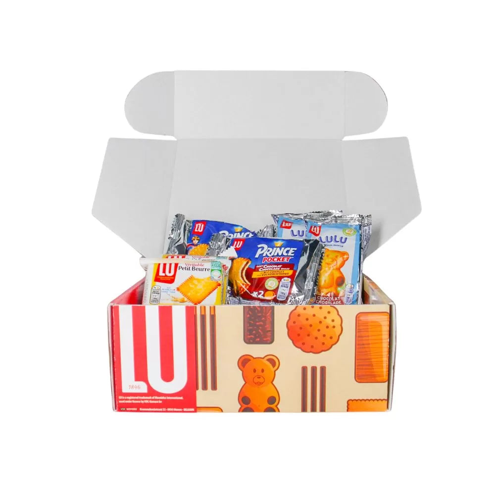 LU Festival koekjesdoos - Prince Pocket, Véritable Petit Beurre en Lulu Choco Beertjes - 660g