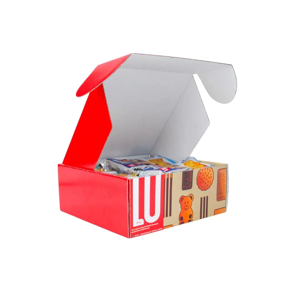 LU Festival koekjesdoos - Prince Pocket, Véritable Petit Beurre en Lulu Choco Beertjes - 660g