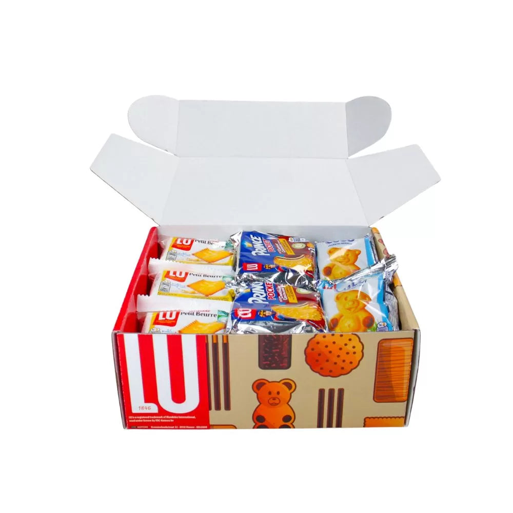 LU Festival koekjesdoos - Prince Pocket, Véritable Petit Beurre en Lulu Choco Beertjes - 660g