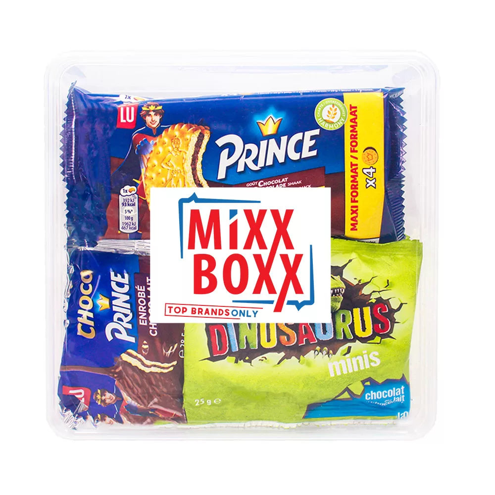 LU Prince & Lotus Dinosaurus vieruurtjes koekjespakket - 15 stuks - 618g