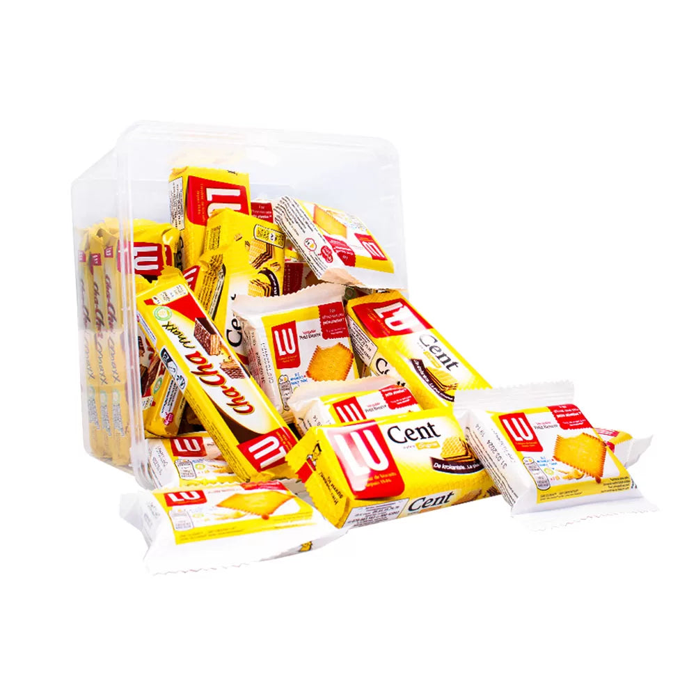 LU vieruurtjes koekjespakket - 4 soorten - 27 stuks - 895g