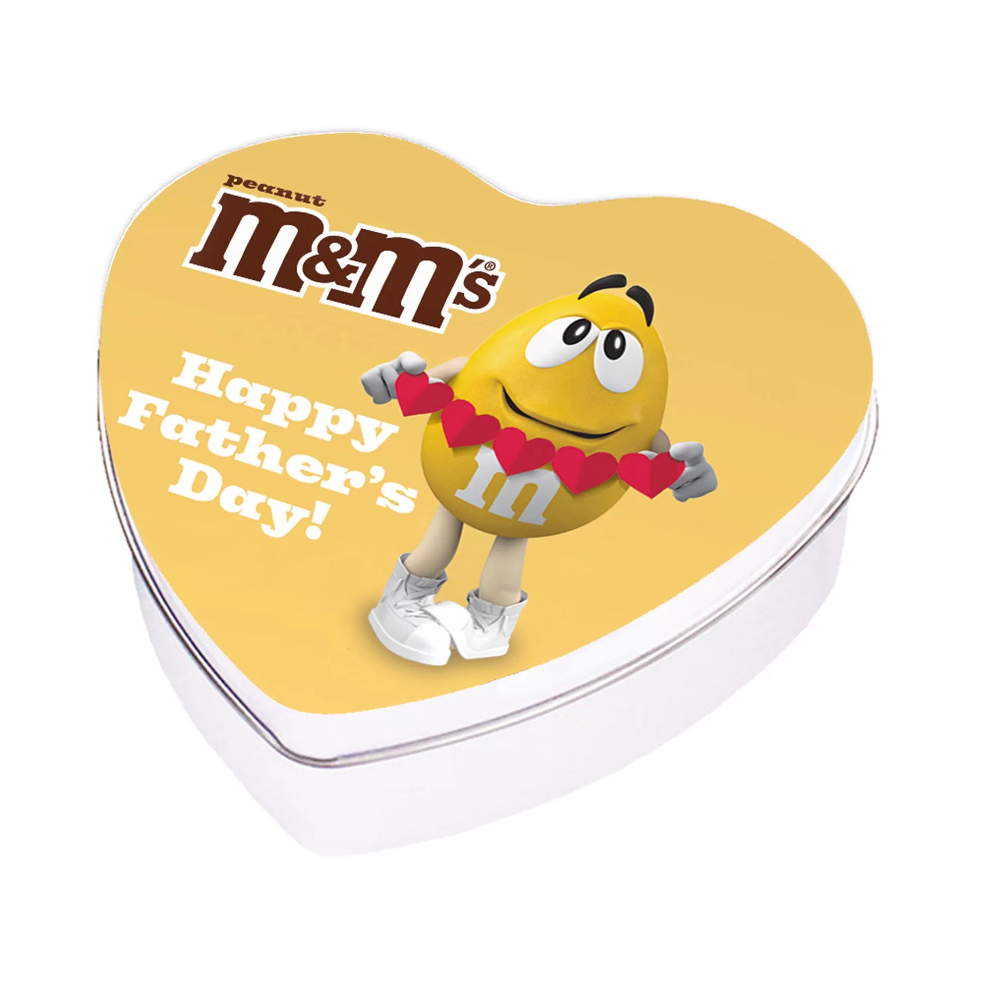M&M's geschenkdoos hartje 'Happy Father's Day!' - peanut - 90g