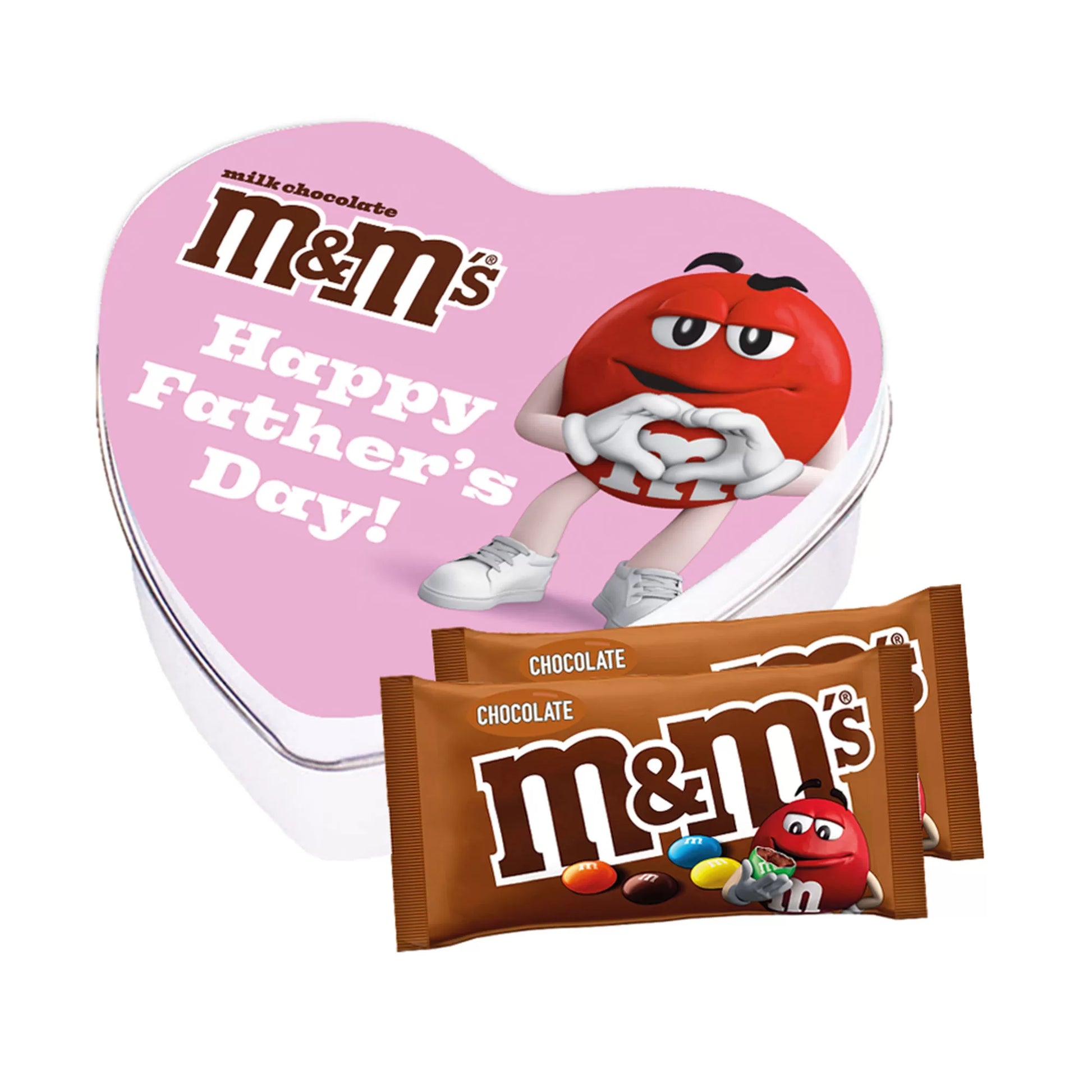 M&M's giftbox set voor Vaderdag 'Happy Father's Day!' - peanut & choc - 180g