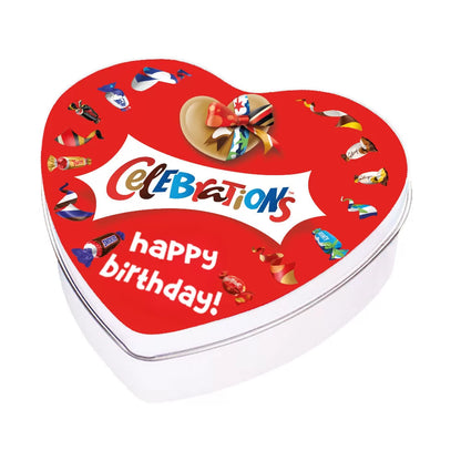 Mars Celebrations geschenkdoos hartje "Happy Birthday" - 120g