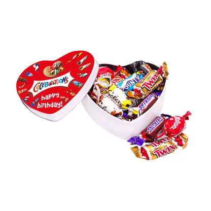 Mars Celebrations geschenkdoos hartje "Happy Birthday" - 120g